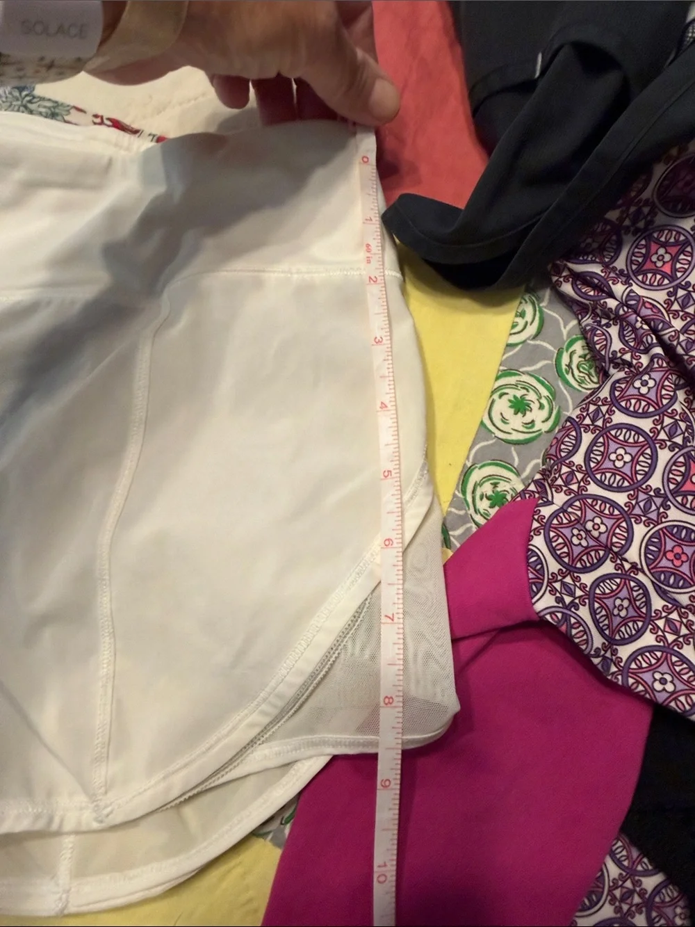 lululemon athletica White Athletic Shorts with Liner